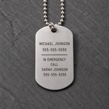 Personalized Dog-Tag Style ID Tags