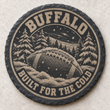 Buffalo Bills engraved slate coaster — Buffalo winter football