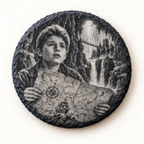 The Goonies Engraved Round Slate Coasters — Mikey