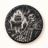 The Goonies Engraved Round Slate Coasters — One-Eyed Willy