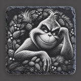 Grinch Engraved Square Slate Coasters — 4 - Pinecone lean