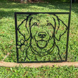 Labrador Portrait Metal Wall Art