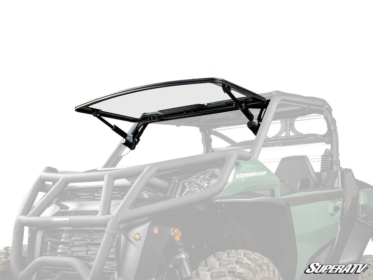 Can-Am Commander MaxDrive Power Flip Glass Windshield