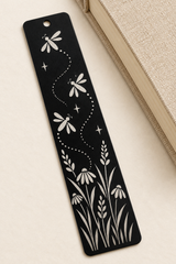 Firefly Wildflower Meadow Engraved Metal Bookmark