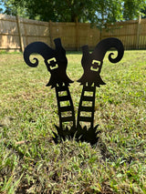 Witch Legs Metal Yard Stakes
