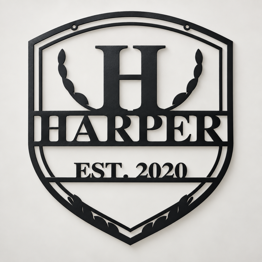 Personalized Family-Crest Name Sign
