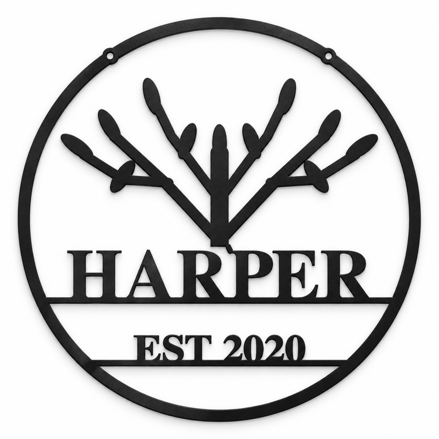 Personalized Family Tree Name Sign