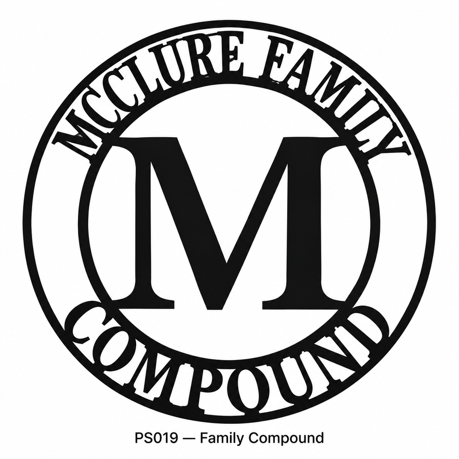 Personalized Family Compound Sign