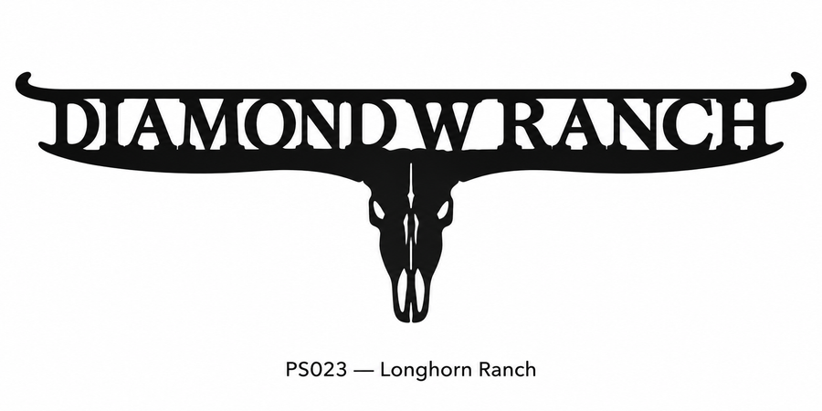 Personalized Longhorn Ranch Sign