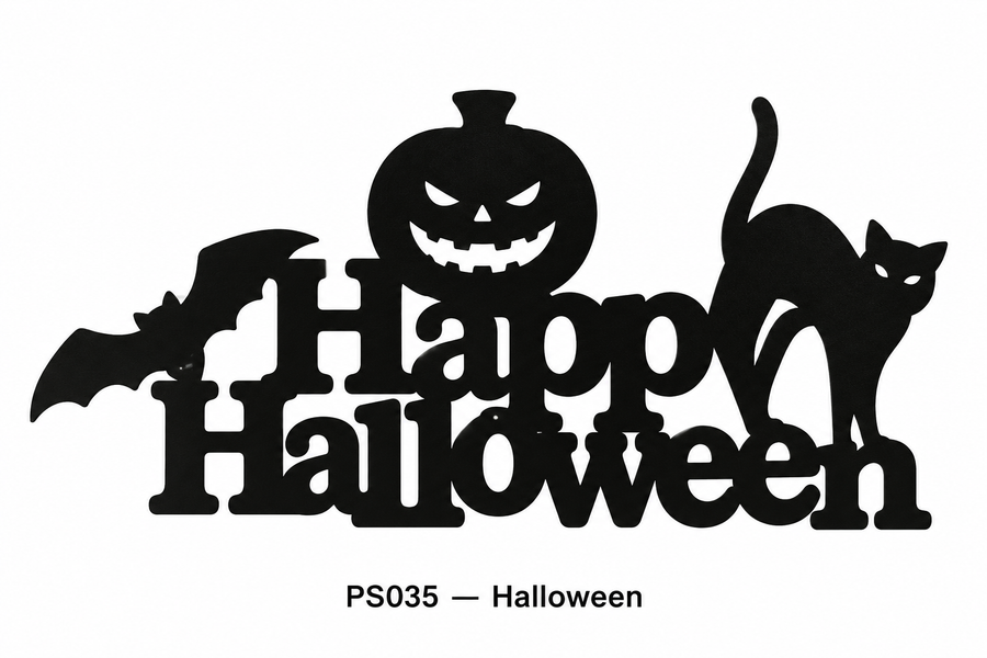 Happy Halloween Metal Sign