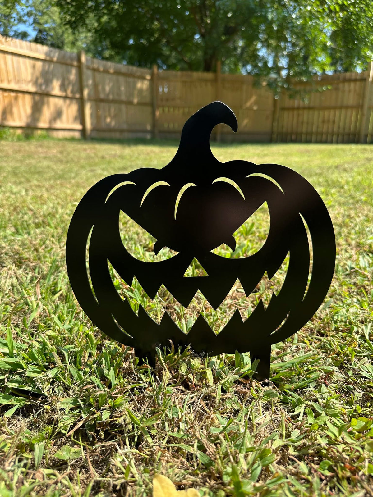 Jack-O-Lantern Metal Yard Stake