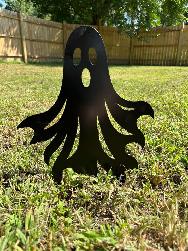 Friendly Ghost Metal Yard Stake
