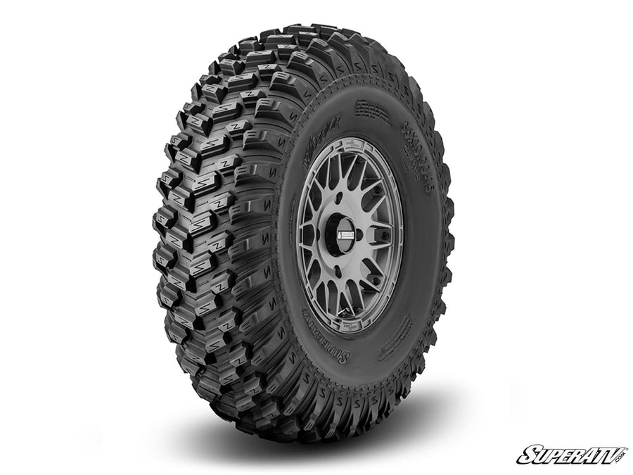 Standard XT Warrior Tires 32x10x15 on 15x7 Assault Industries Hellfire Matte Titanium Wheels 5/4.5 Pattern