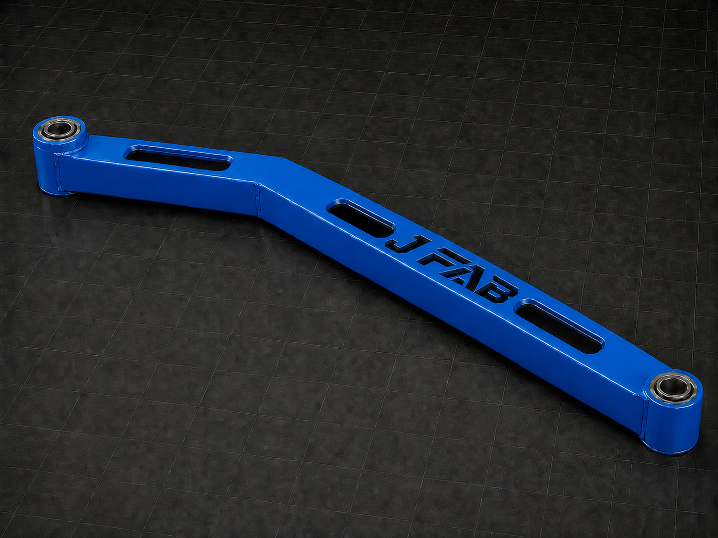 J Fab high-clearance lower radius arms in Polaris Voodoo Blue